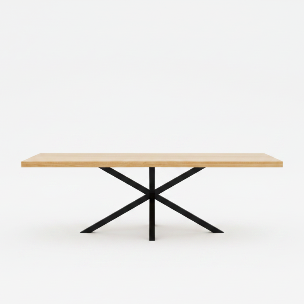 Mesa comedor de diseño modelo July X tapa cantos con forma
