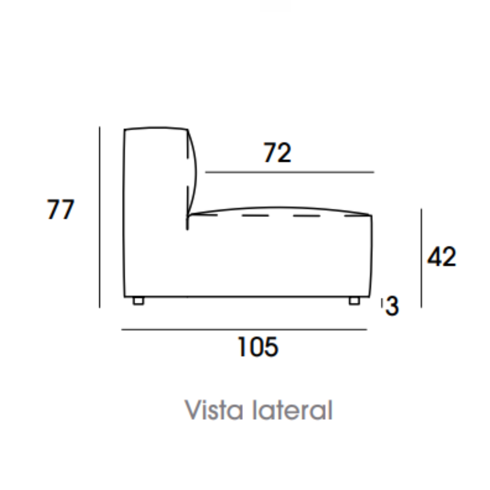 Sofá de diseño modular convertible modelo BABAR
