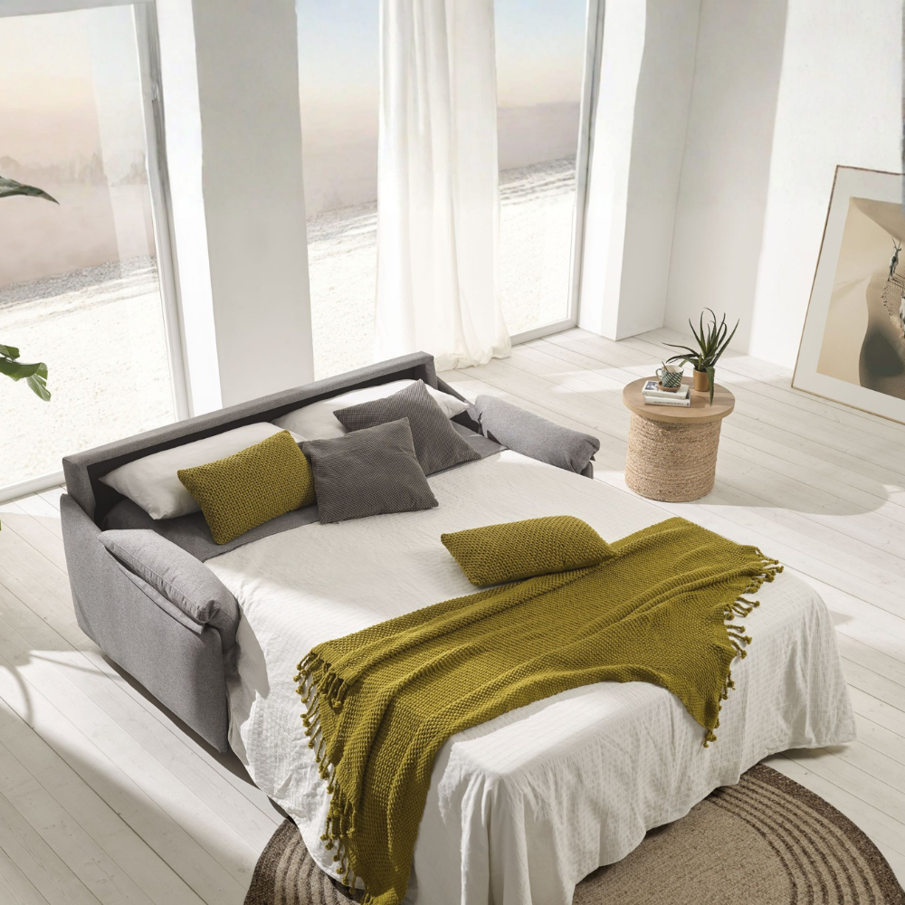 Sofá cama modelo LAGOS con sistema de apertura italiana