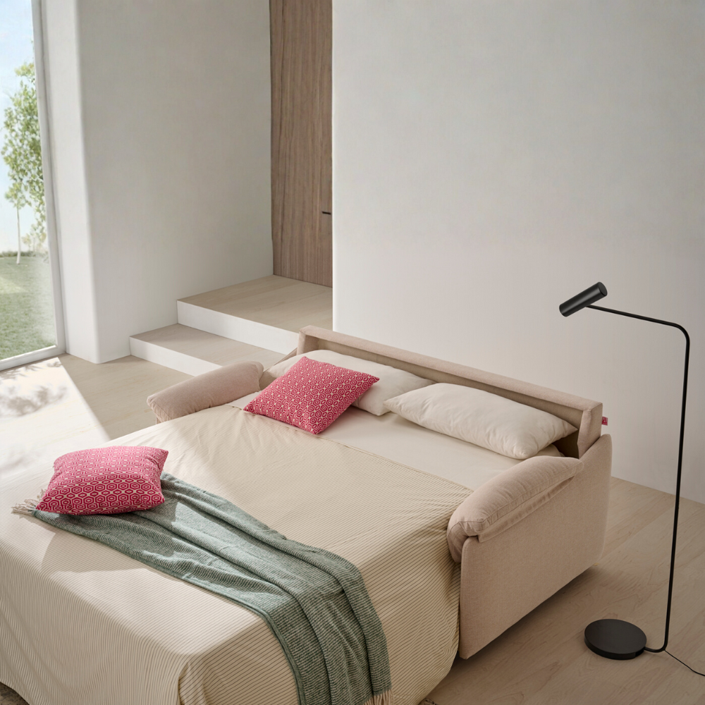 Sofá cama modelo LAGOS con sistema de apertura italiana