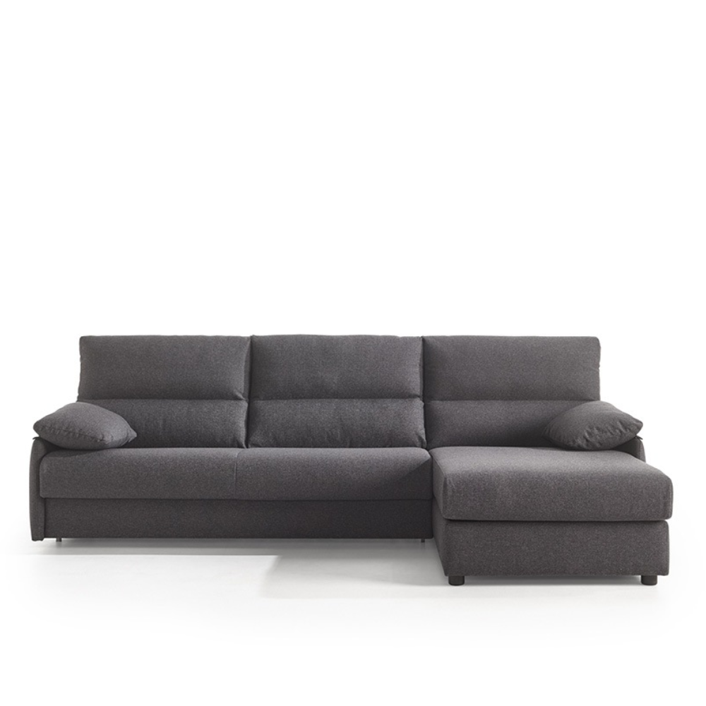Sofá con chaiselongue cama modelo LAGOS con apertura italiana