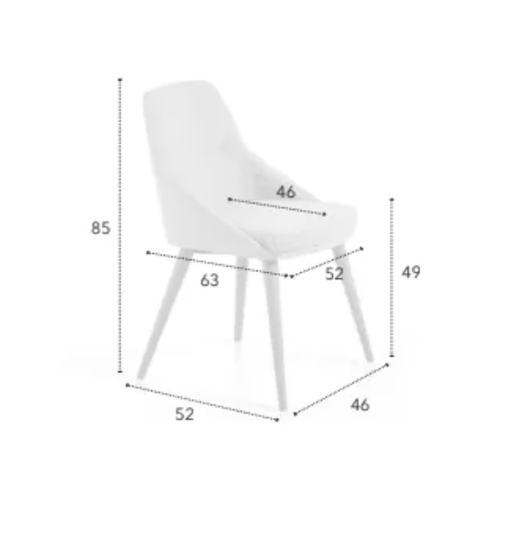 Silla de diseño patas madera