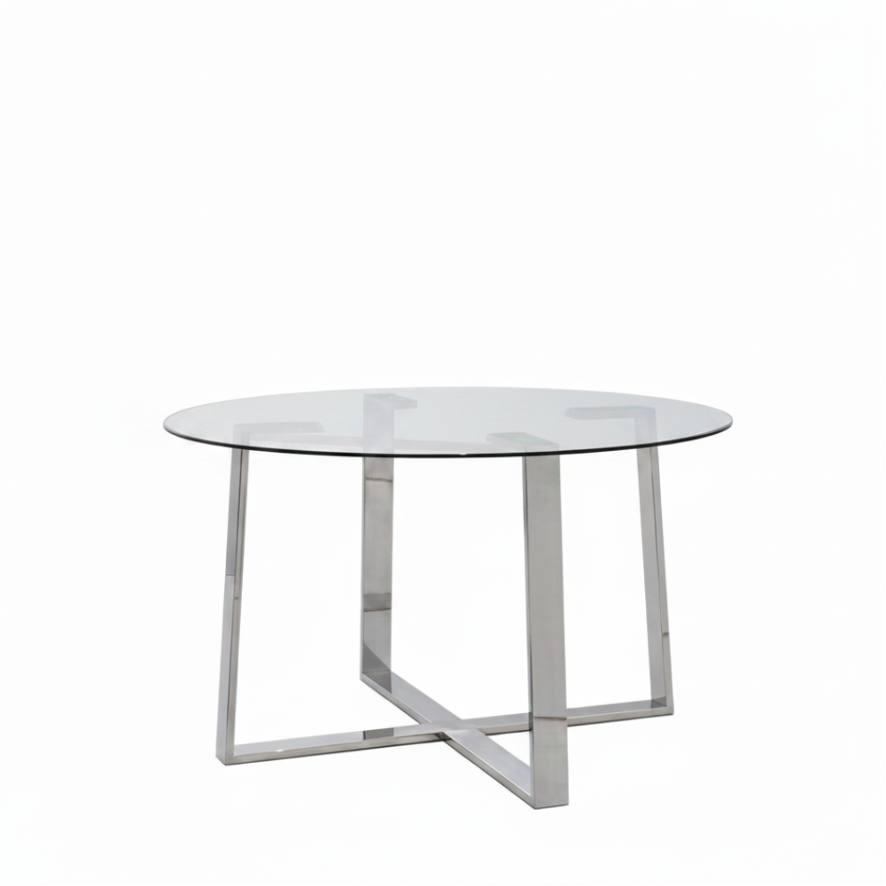 Mesa de Comedor Fija Tapa Cristal Templado