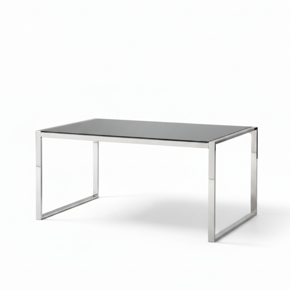 Mesa de Comedor Fija Tapa de Cristal