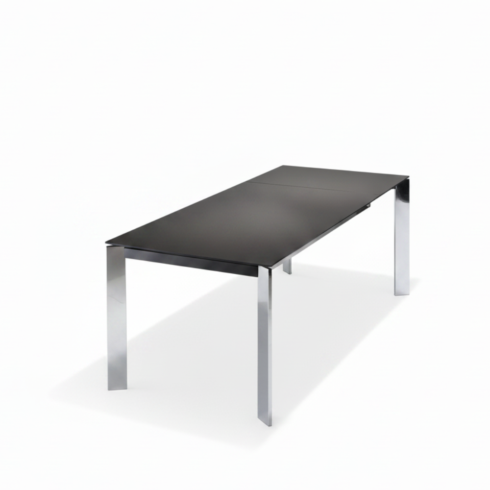 Mesa Comedor Fija o Extensible con Pata Cromada