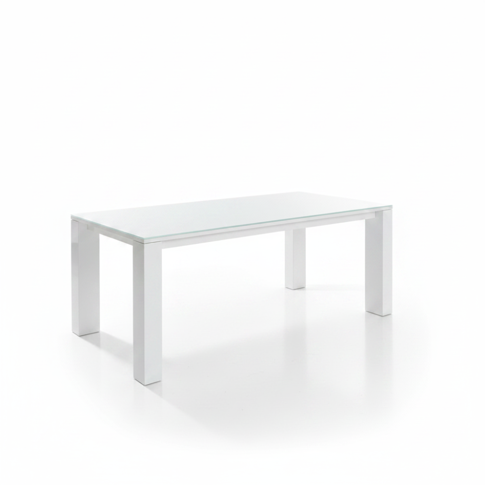 Mesa Comedor Fija o Extensible Vidrio Nube