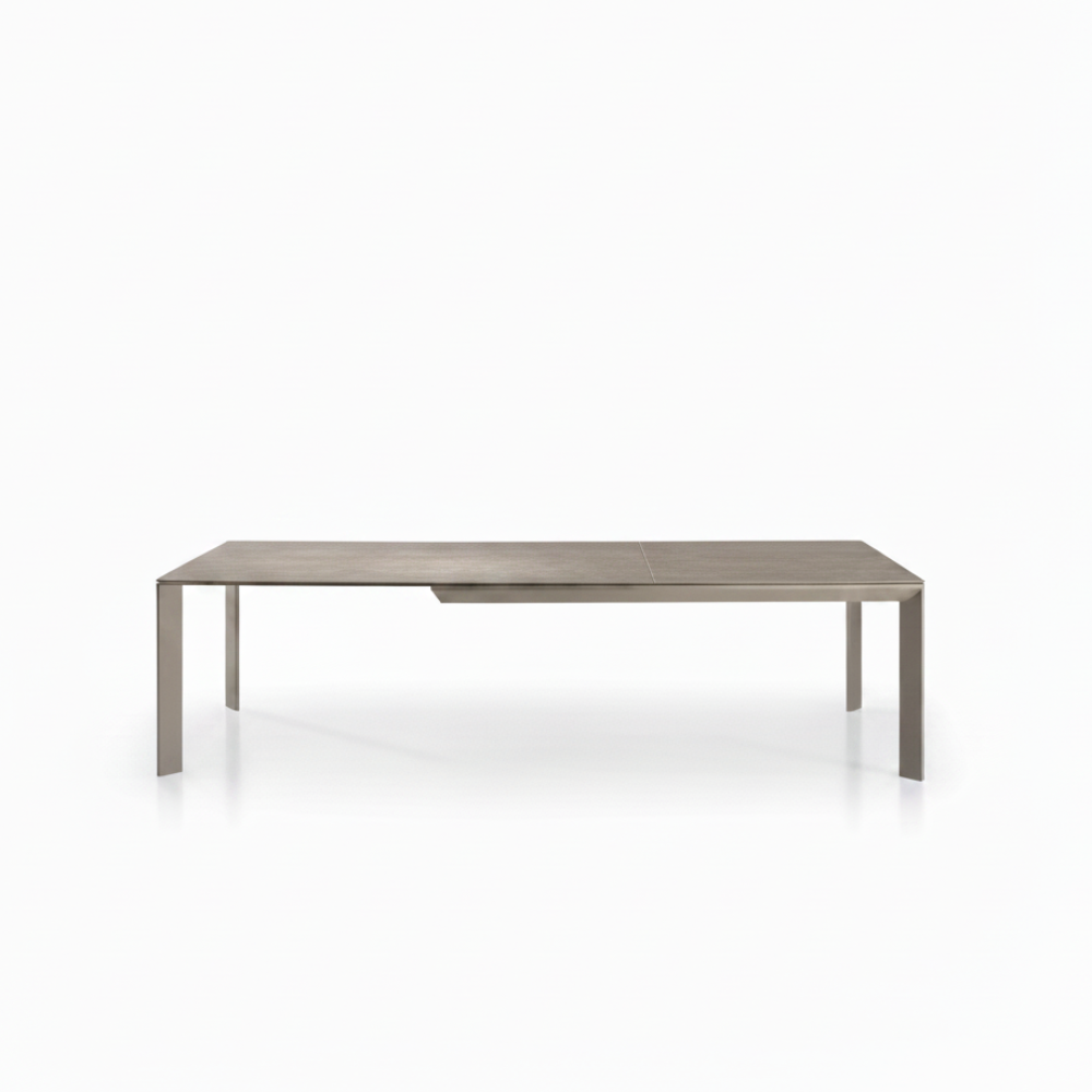 Mesa Comedor Fija o Extensible Color Vulcano con Tapa Cerámica