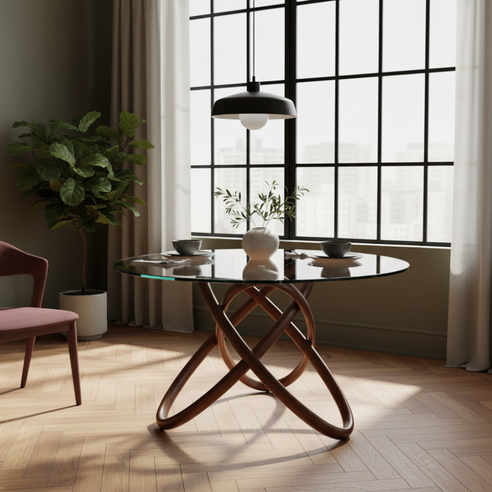 Mesa comedor Estructura Madera Maciza Colección Elegance