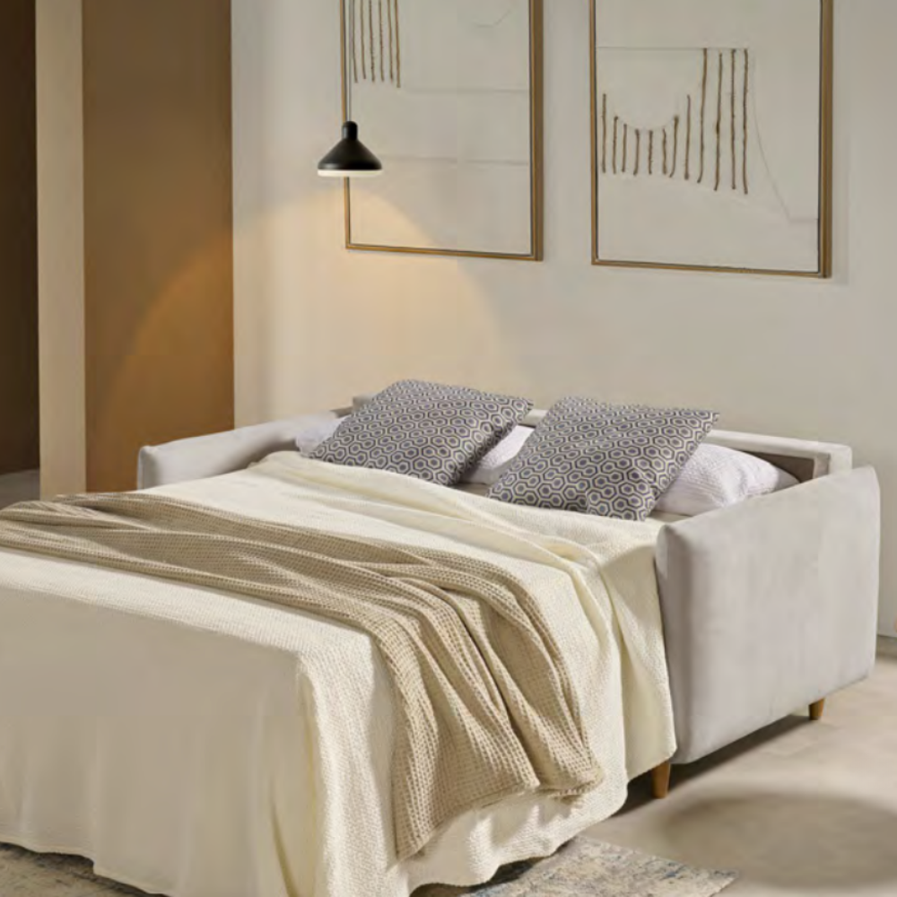Sofá cama modelo MINIMAL con sistema Italiano servicio rápido