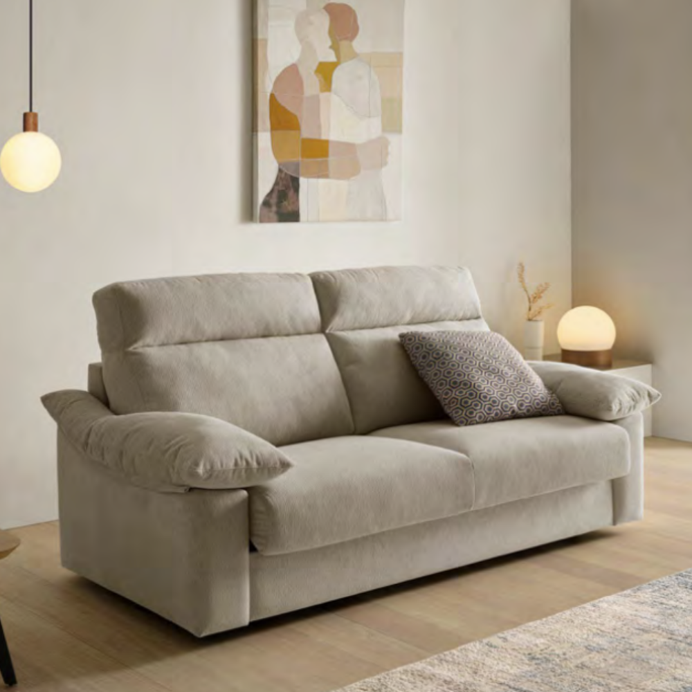 Sofá cama modelo BERTON con sistema de apertura italiana Tapizado con entrega Express