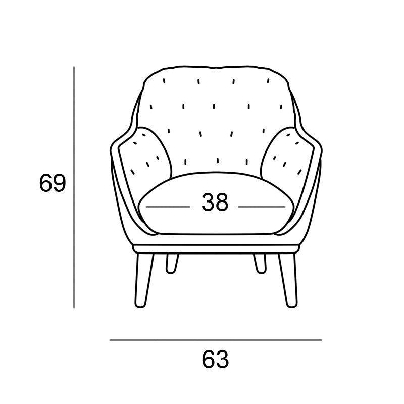 Butaca nórdica modelo PETITE GINA Desenfundable