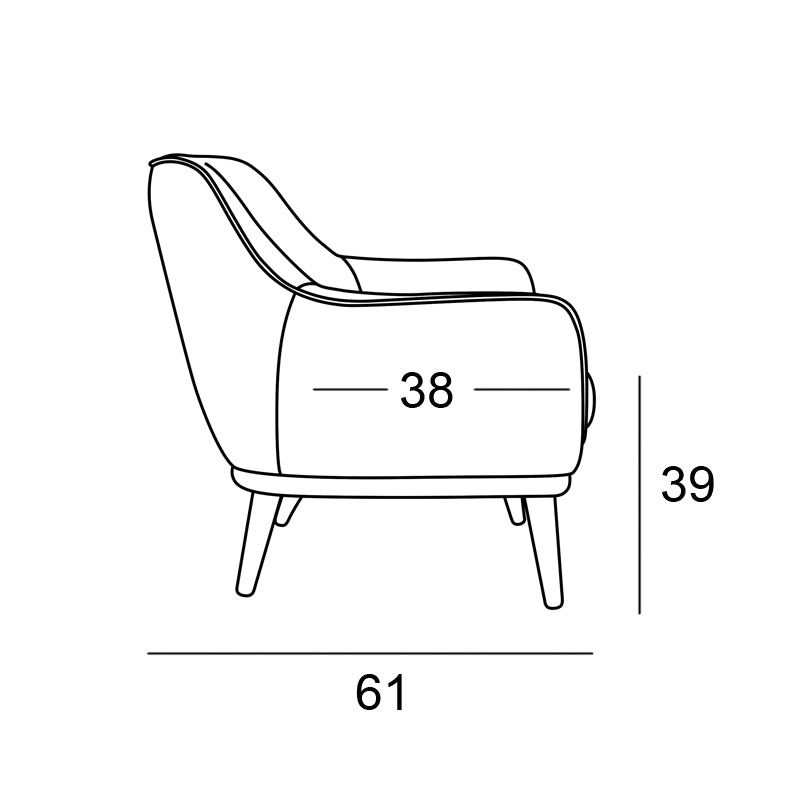 Butaca nórdica modelo PETITE GINA Lisa