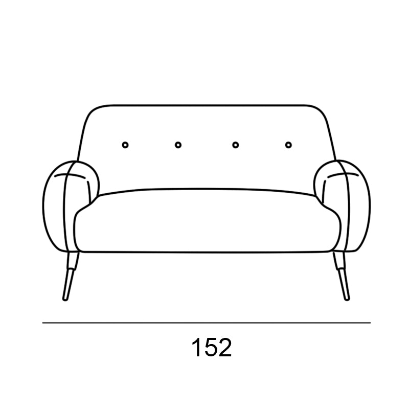 Sofá nórdico modelo MONA Tapizado Habana