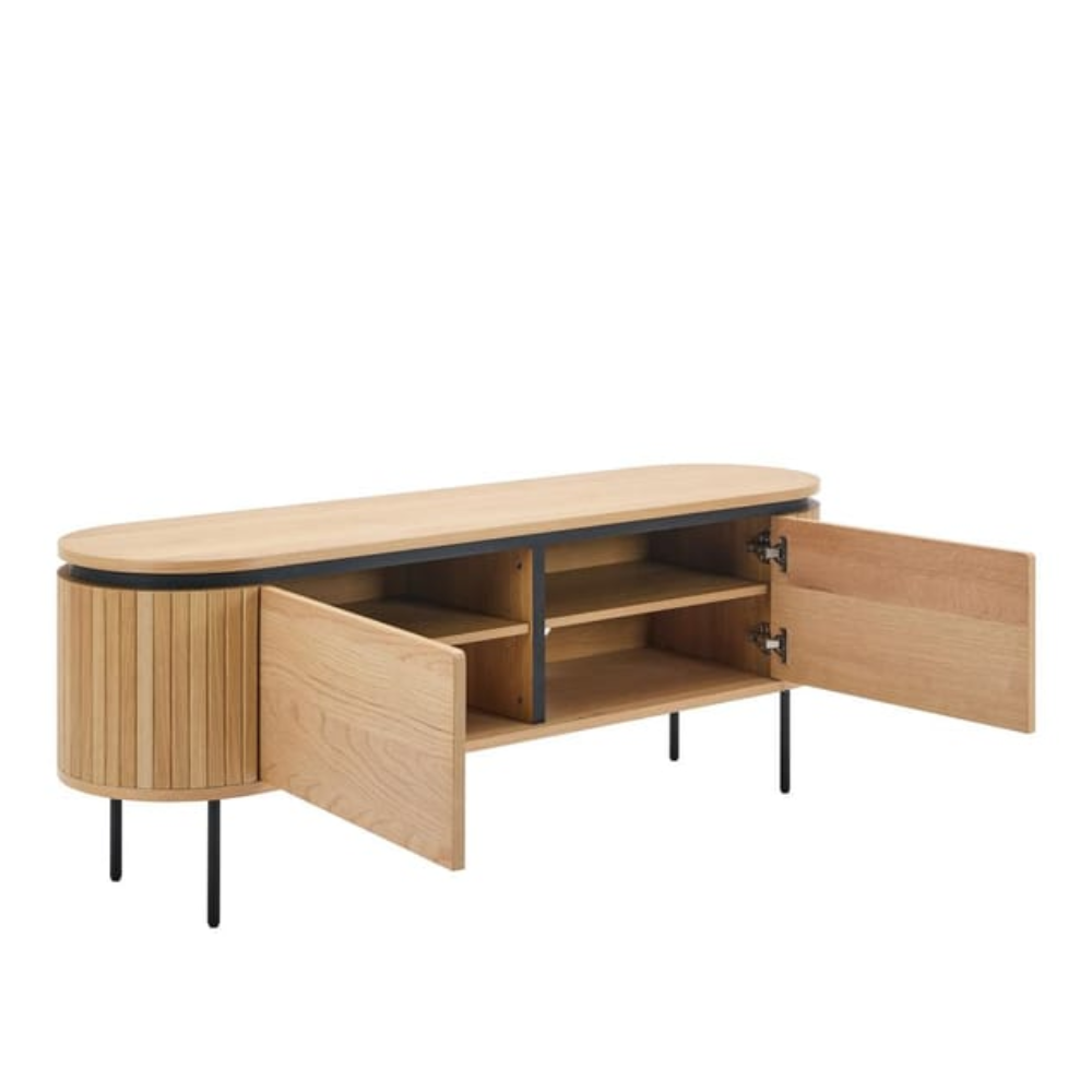 Mueble TV estilo retro – Chapa de Roble