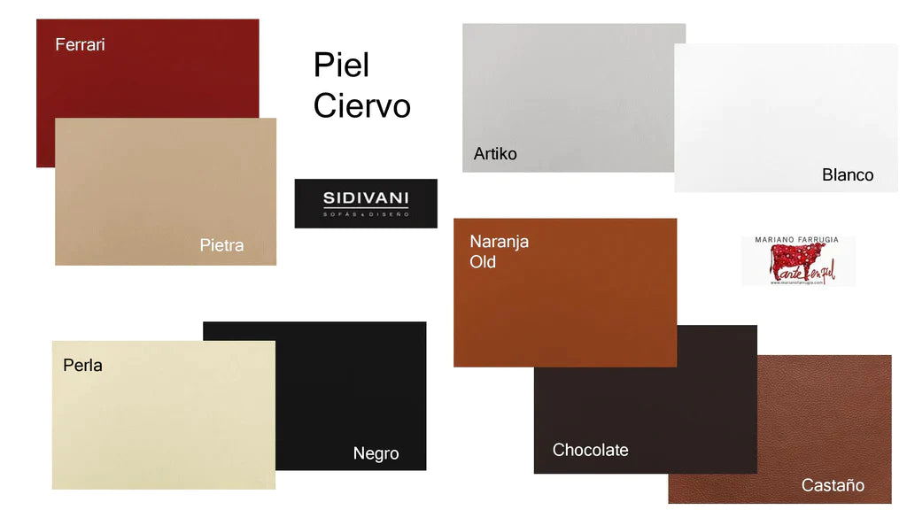 Sofá de diseño modelo DENIRO en piel