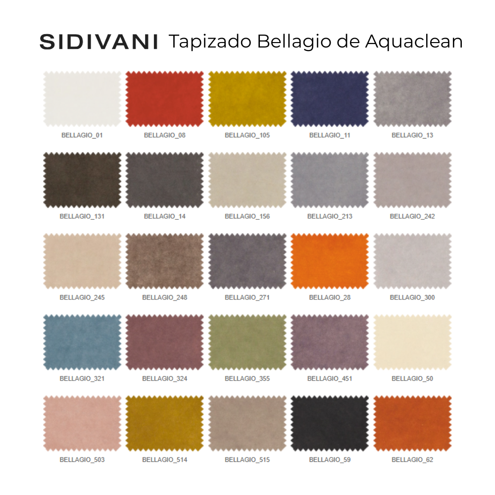 Sofá de diseño modelo FORMENTERA Tapizado Aquaclean