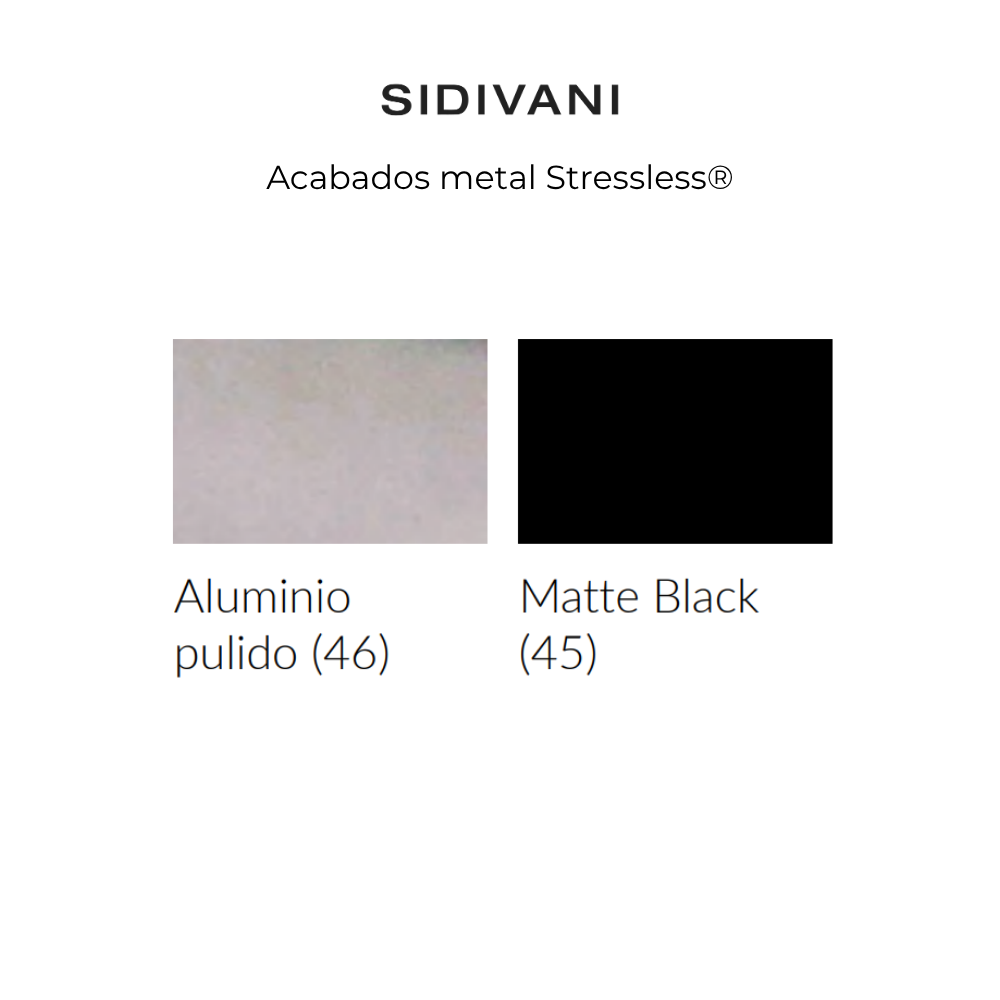 Muestrario de metales Stressless - Sidivani