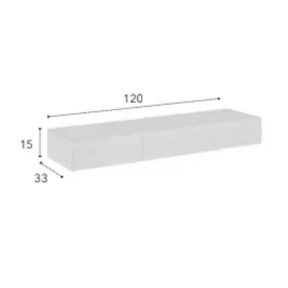 Consola flotante modelo NC-DB C KER Tapa porcelánico