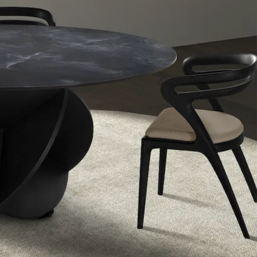 Mesa de Comedor Modelo NC-DSRTRS FIX KER Tapa de Porcelánico