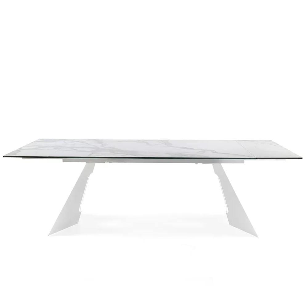 Mesa de Comedor Extensible Modelo NC-KV EXT KER Tapa de Porcelánico