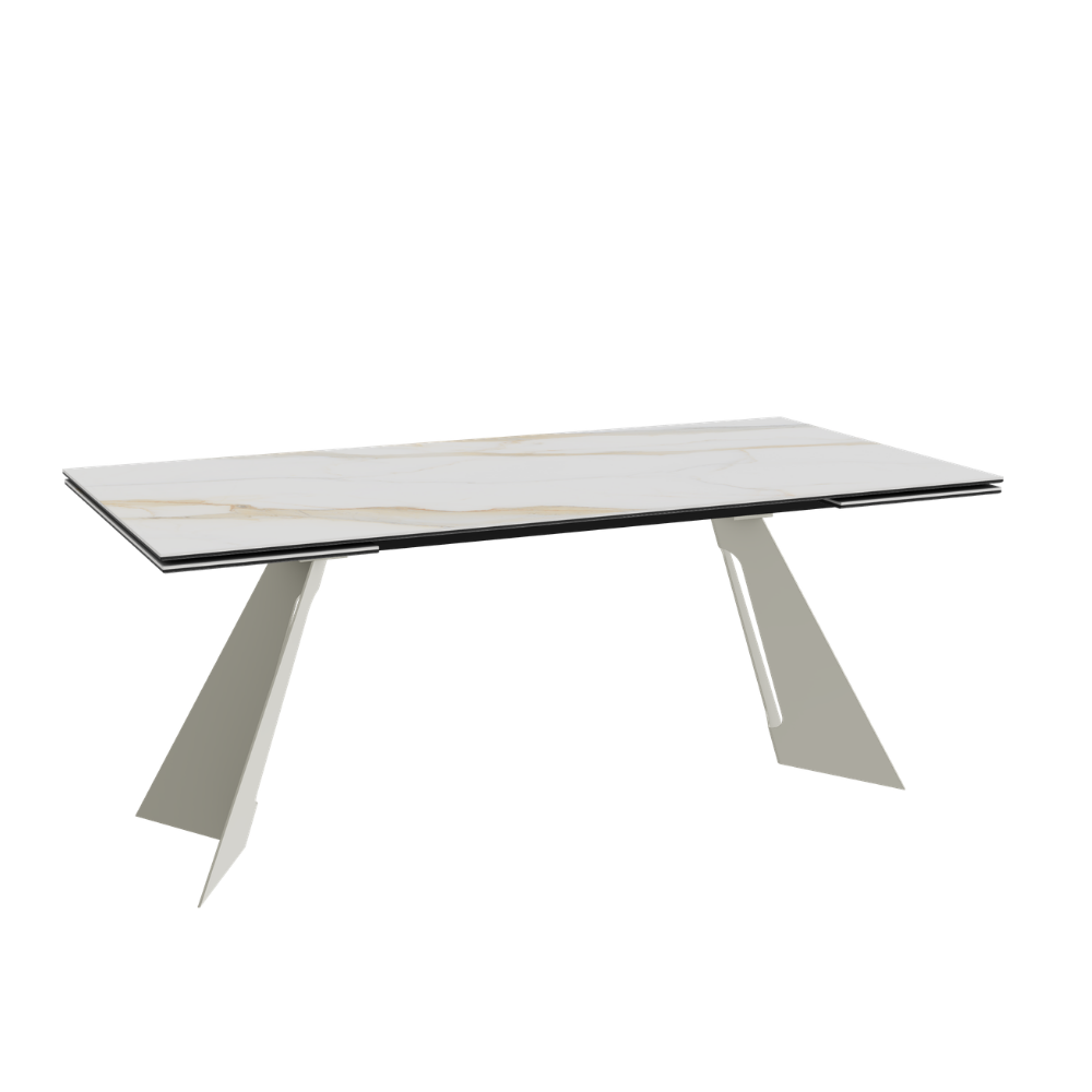 Mesa de Comedor Extensible Modelo NC-KV EXT KER Tapa de Porcelánico