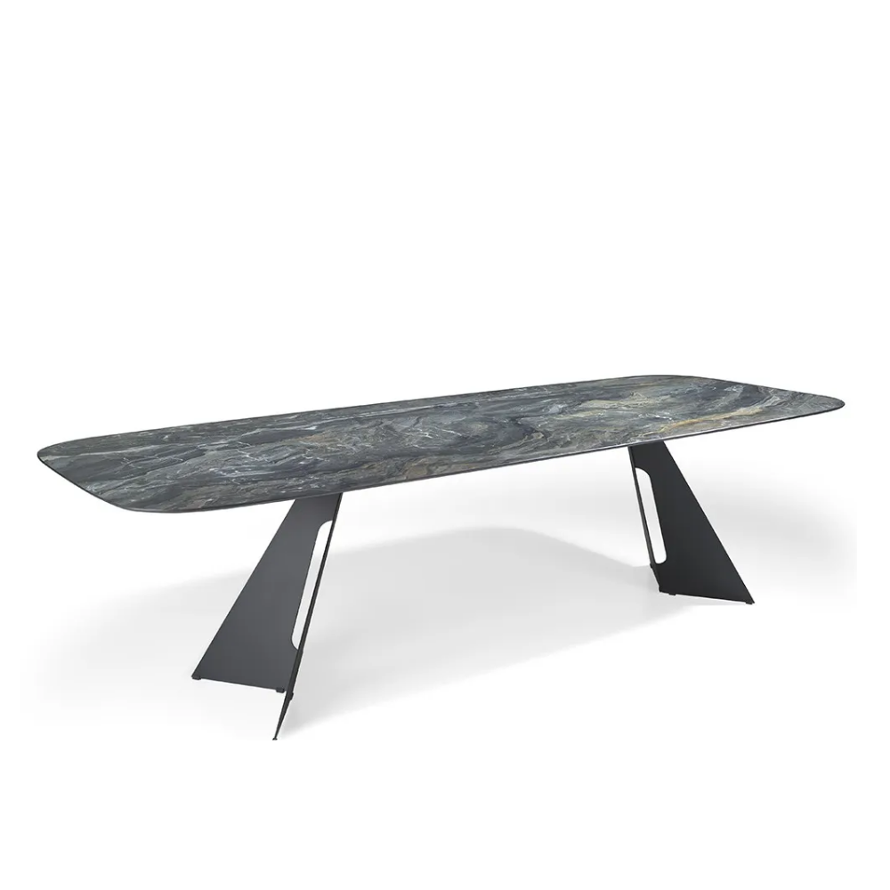 Mesa de Comedor Modelo NC-KV FIX KER Tapa de Porcelánico