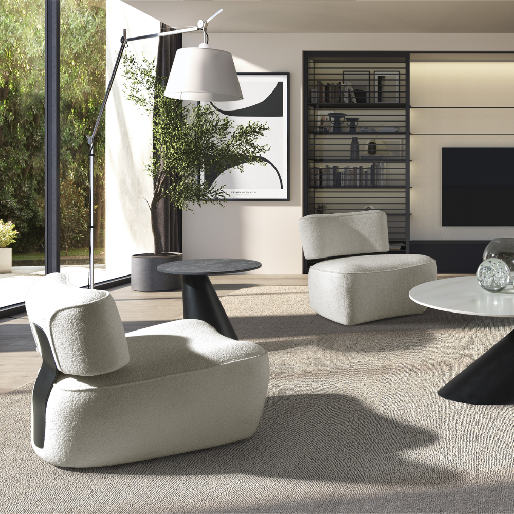 Mesa auxiliar modelo NC-M-A Tapa porcelánico