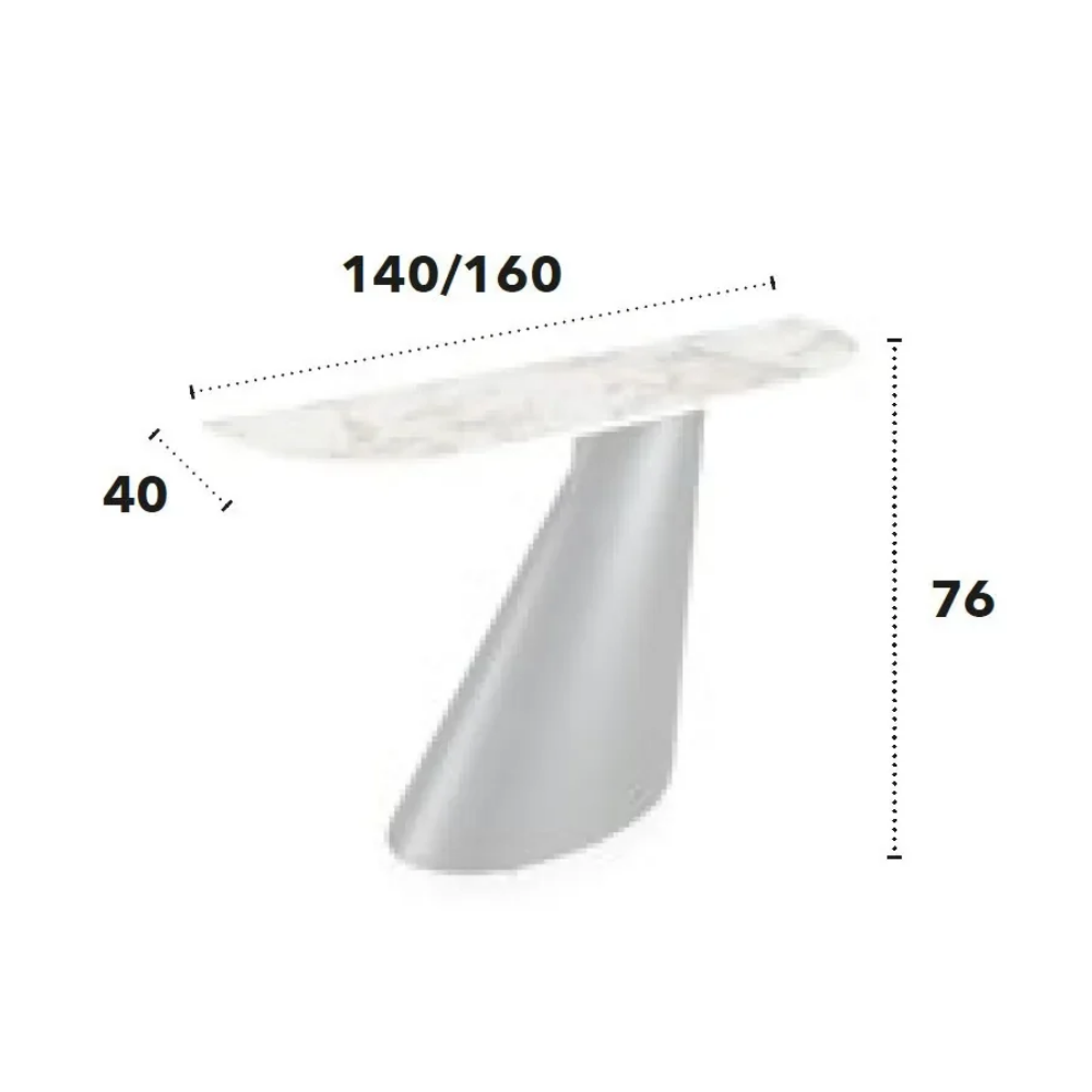 Consola modelo NC-M C KER Tapa porcelánico