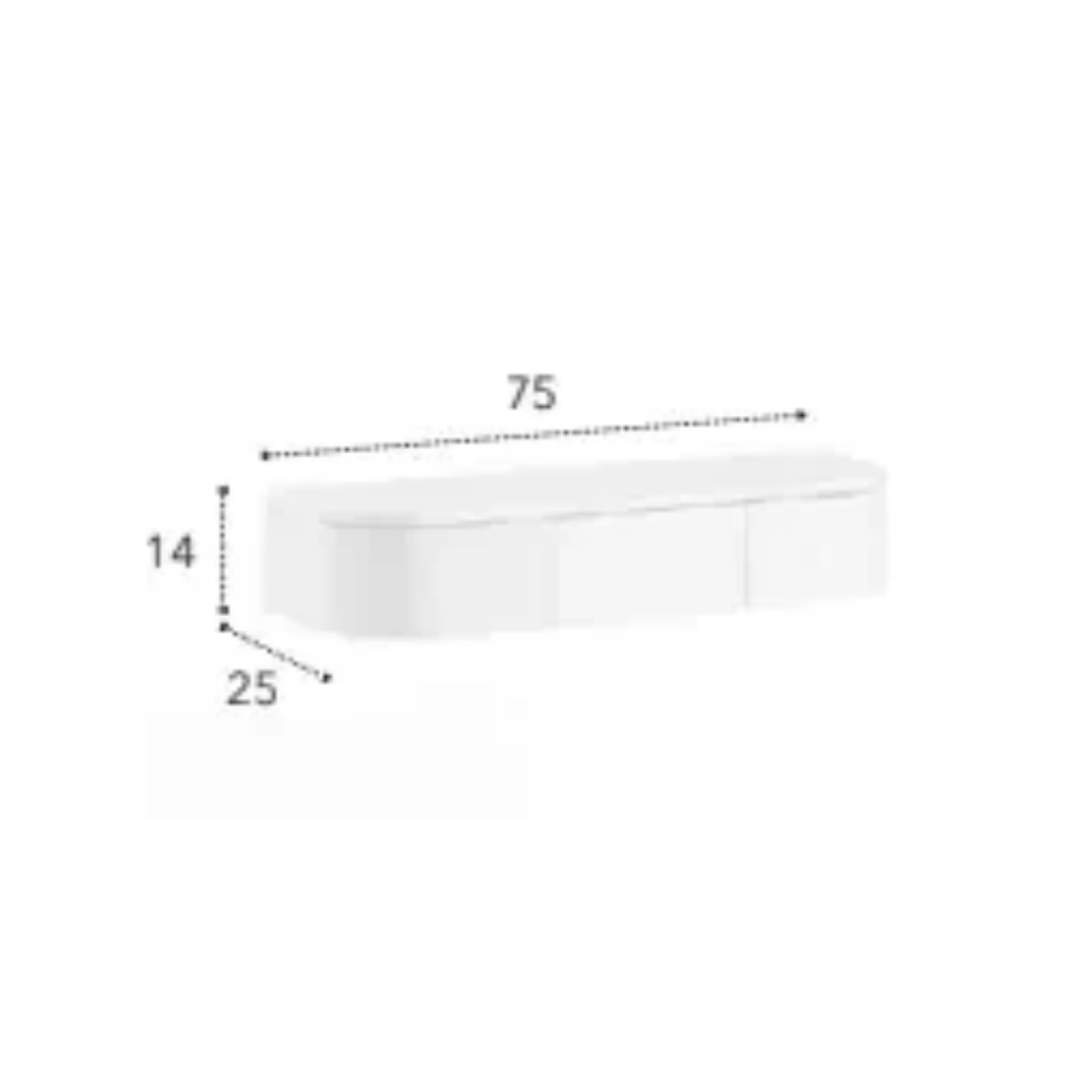Consola flotante lacada modelo NC-M C