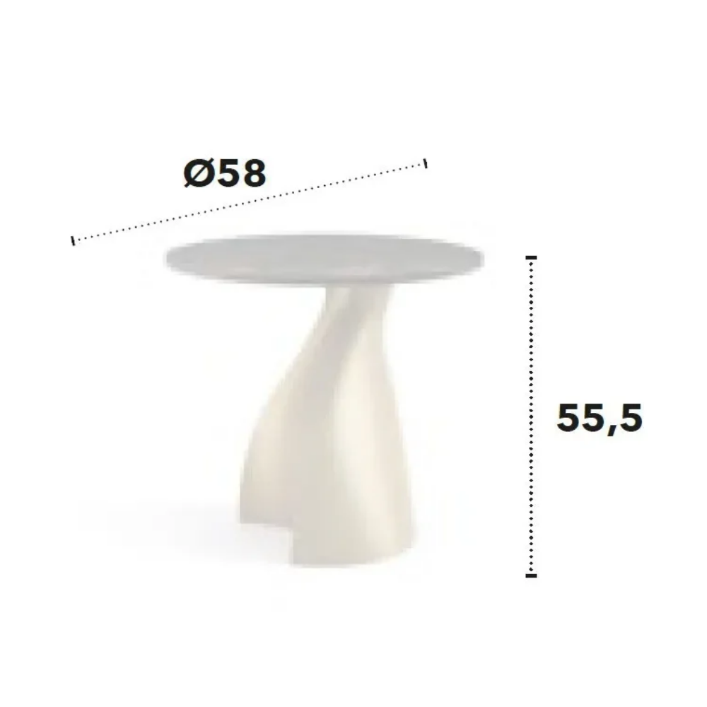Mesa auxiliar modelo NC-NV A Tapa porcelánico