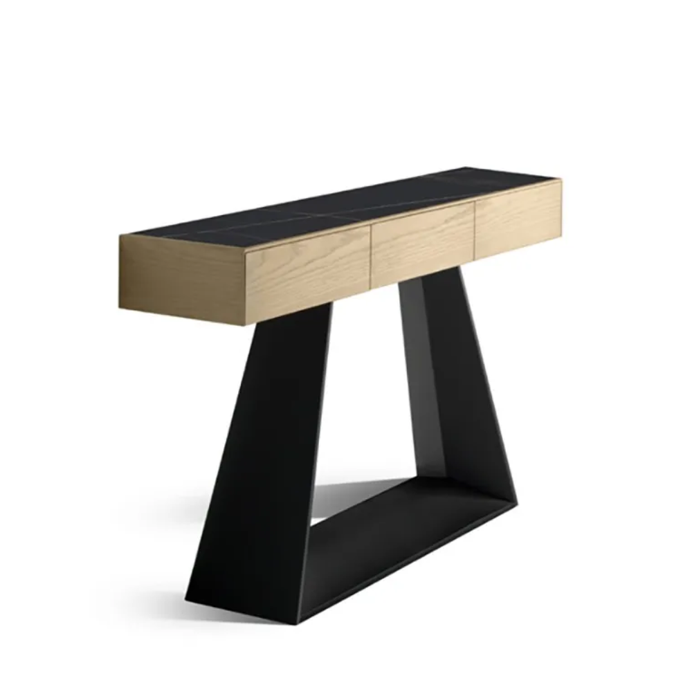 Consola modelo NC-S C WOOD Tapa porcelánico
