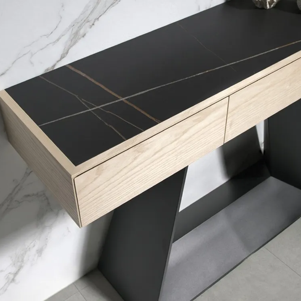 Consola modelo NC-S C WOOD Tapa porcelánico