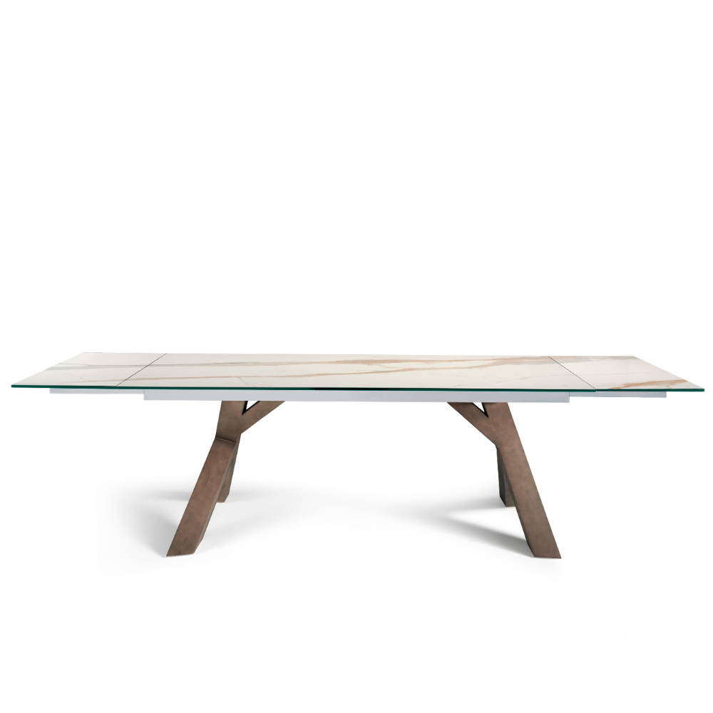 Mesa de Comedor Extensible Modelo NC-SH EXT KER Tapa de Porcelánico