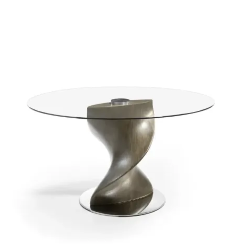 Mesa de Comedor Modelo NC-VNY FIX GLASS Tapa de Cristal