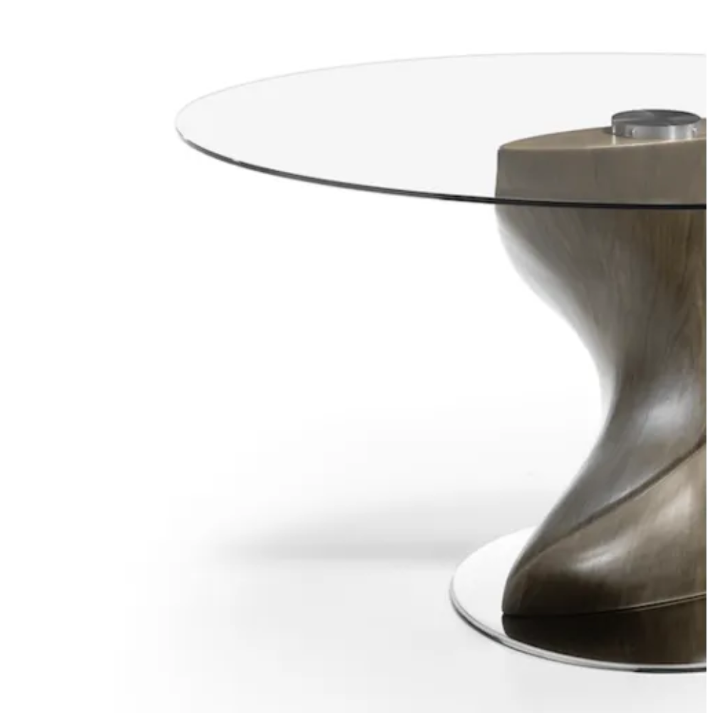 Mesa de Comedor Modelo NC-VNY FIX GLASS Tapa de Cristal