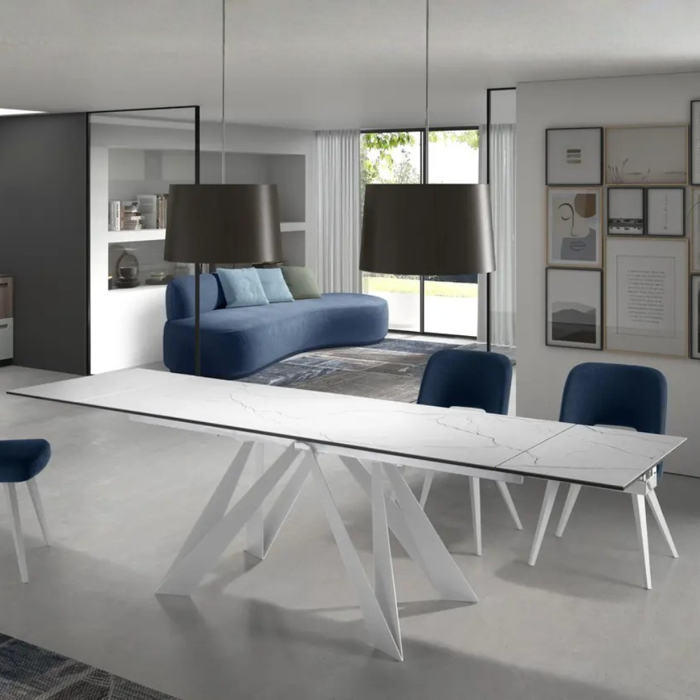 Mesa de Comedor Extensible Modelo NC-BTT EXT KER Tapa de Porcelánico