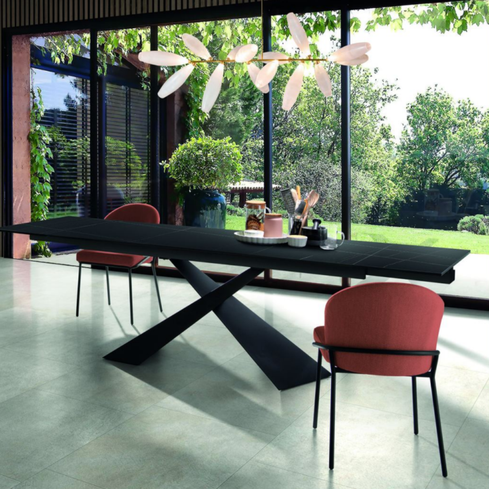Mesa de Comedor Extensible Modelo NC-JSPR EXT KER Tapa de Porcelánico