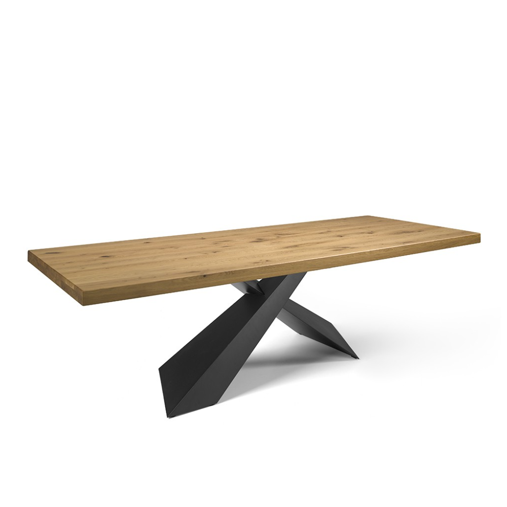 Mesa de Comedor Modelo NC-JSPR FIX WOOD Tapa de Madera