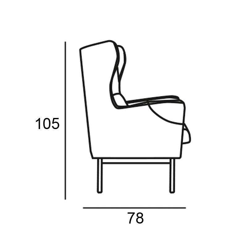 Butaca de diseño nórdico modelo NORIK