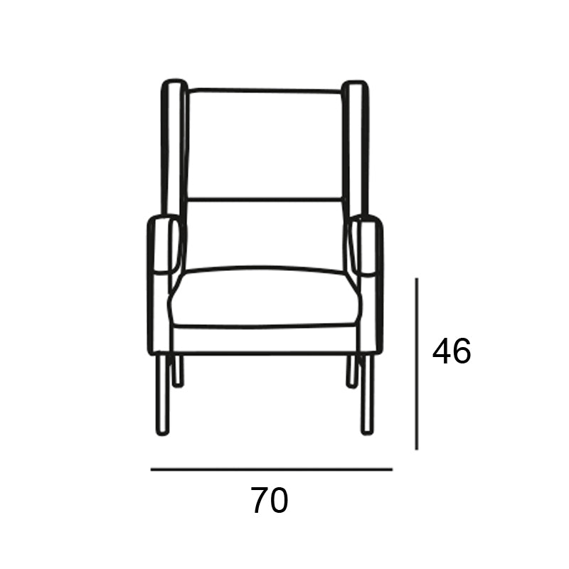 Butaca de diseño nórdico modelo NORIK