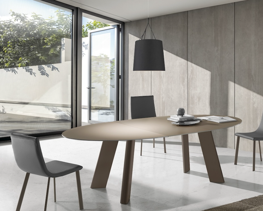 Mesa extensible de diseño circular modelo RTBHM