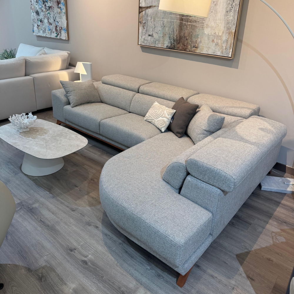 Rinconera chaiselongue de diseño curvado modelo MADEIRA