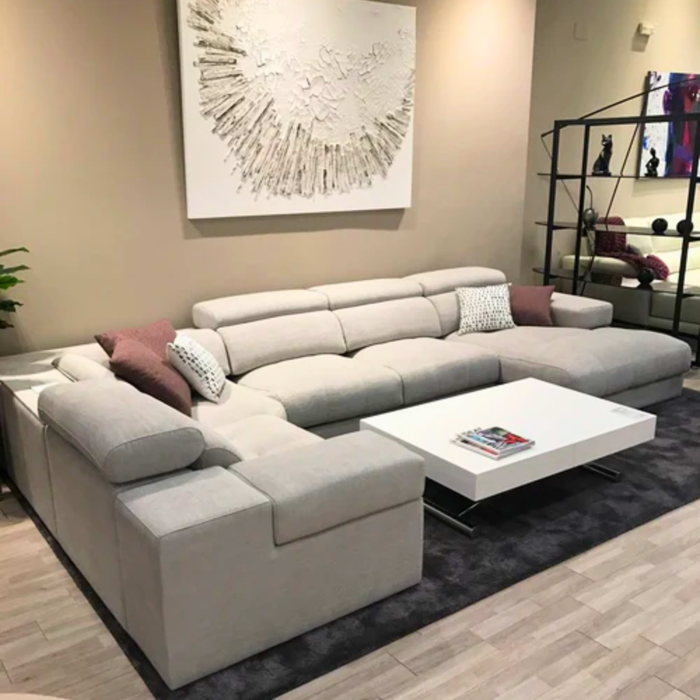 Rinconera con Chaiselongue modelo NOWO Tapizado Crevin Antimanchas