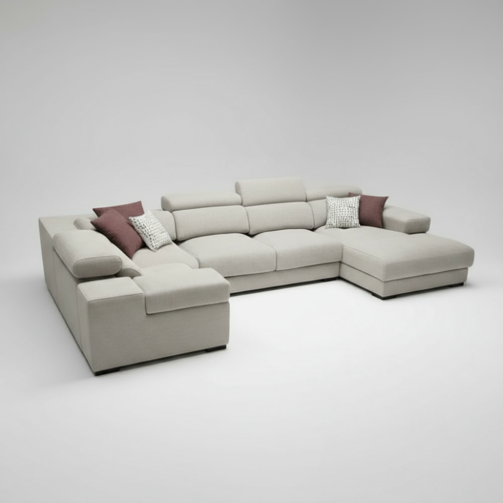 Rinconera con Chaiselongue modelo NOWO Tapizado Crevin Antimanchas