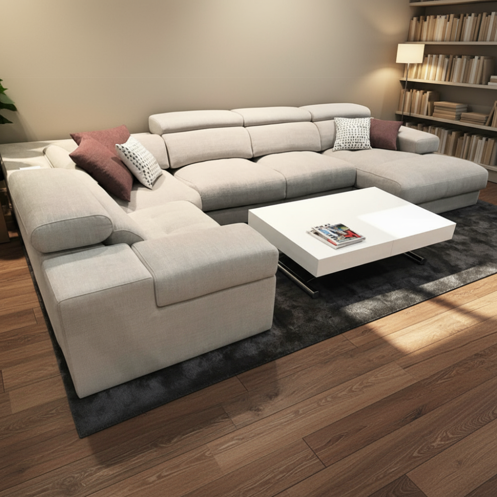 Rinconera con Chaiselongue modelo NOWO Tapizado Crevin Antimanchas