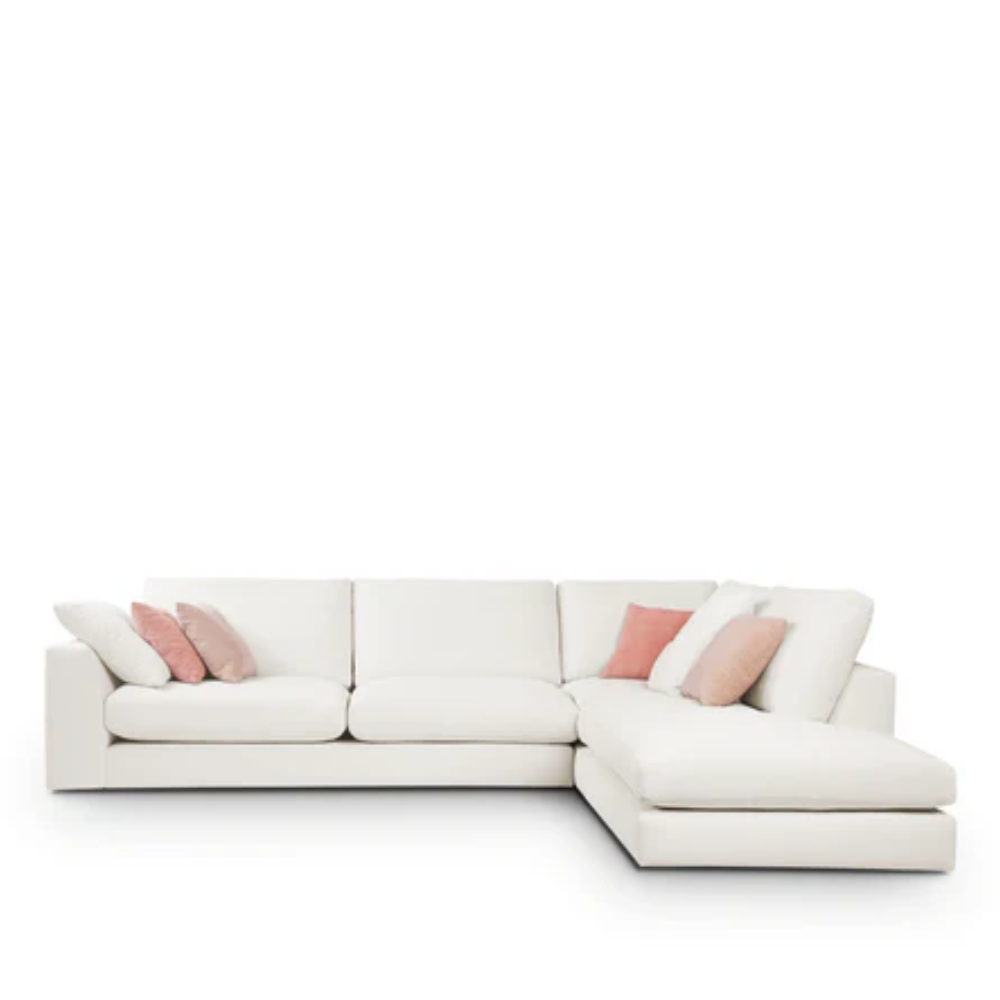 Rinconera de diseño abierto/meridiene modelo IBISSA tapizado Aquaclean