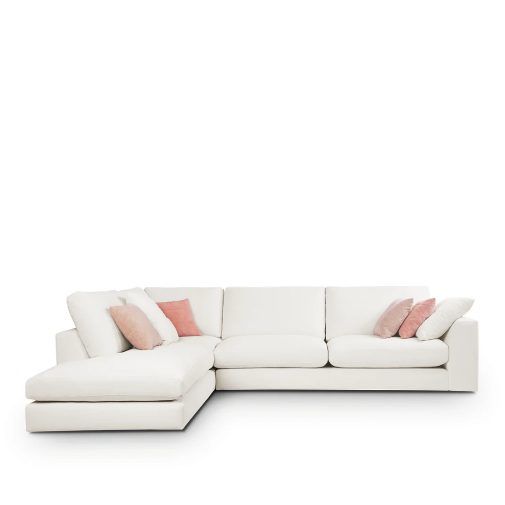 Rinconera de diseño abierto/meridiene modelo IBISSA tapizado Aquaclean