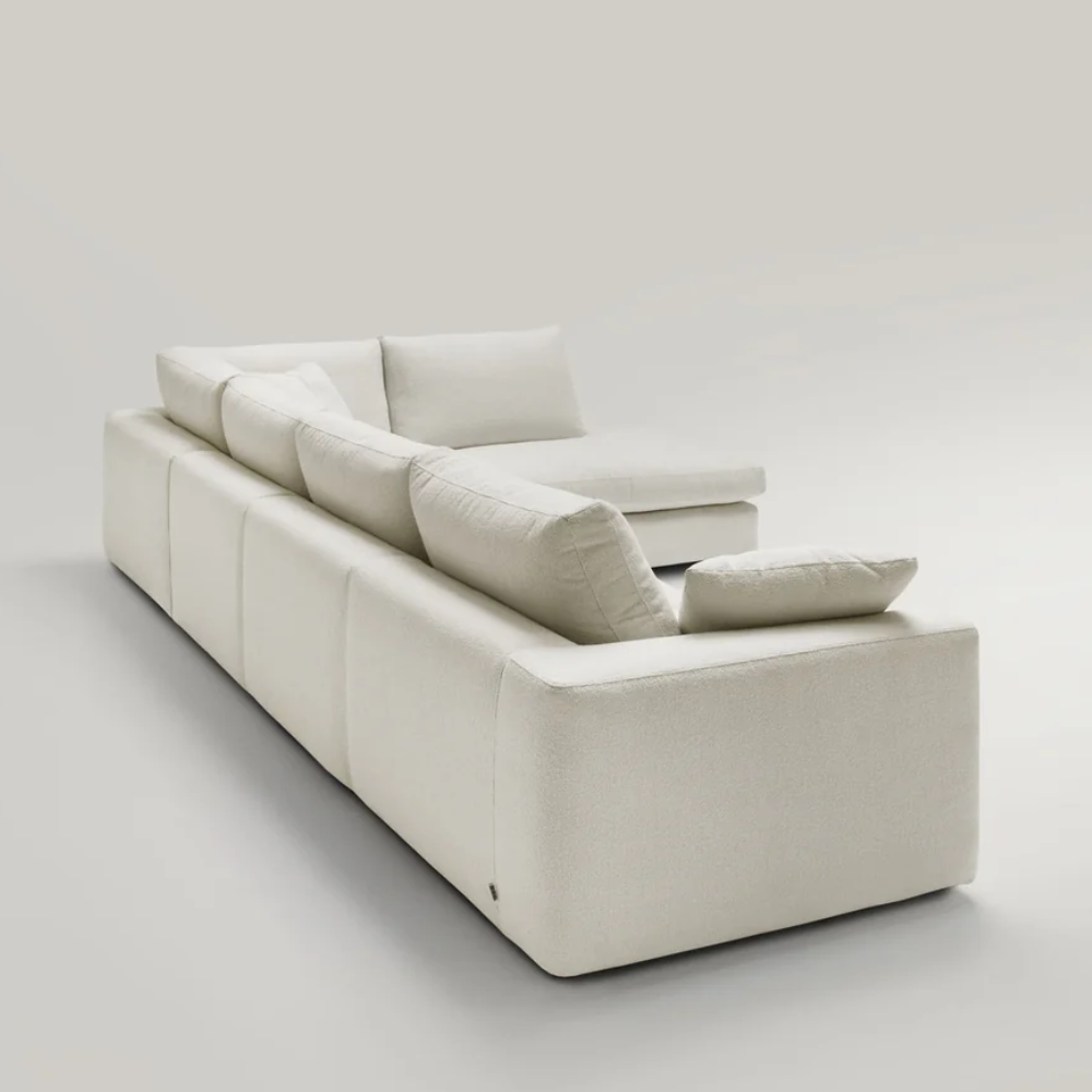 Rinconera de diseño abierto modelo IBISSA tapizado Aquaclean