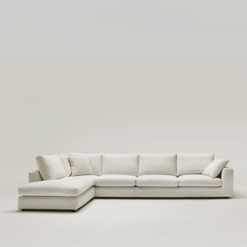 Rinconera de diseño abierto modelo IBISSA tapizado Aquaclean