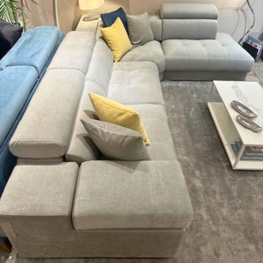 Rinconera de diseño abierto modelo NOWO en tela Crevin